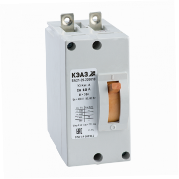 Выключатель автоматический ВА21-29-220010-2,5А-6Iн-440DC-У3-КЭАЗ