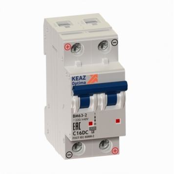 Выключатель автоматический модульный OptiDin BM63-2K3-DC-ОМ4-РЕГ