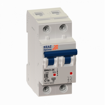 Выключатель автоматический модульный OptiDin BM63-2B6-ОМ4-РЕГ 