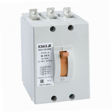 Выключатель автоматический ВА21-29-341810-31,5А-4Iн-400AC-НР24AC/DC-У3-КЭАЗ