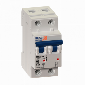 Выключатель автоматический модульный OptiDin BM63-2NB20-ОМ4-РЕГ