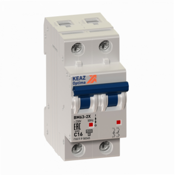 Выключатель автоматический модульный OptiDin BM63-2D8-ОМ4-РЕГ 