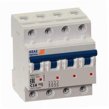 Выключатель автоматический модульный OptiDin BM63-4C40-УХЛ3-РЕГ