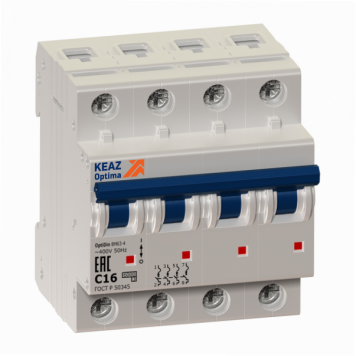 Выключатель автоматический модульный OptiDin BM63-4B32-УХЛ3-РЕГ