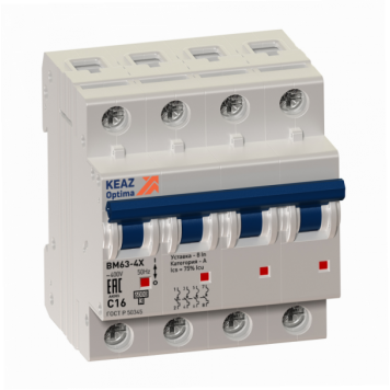 Выключатель нагрузки модульный OptiDin BM63P-440-ОМ4-РЕГ (ВМ63Р)
