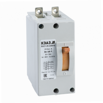 Выключатель автоматический ВА21-29-220010-16А-6Iн-440DC-У3-КЭАЗ