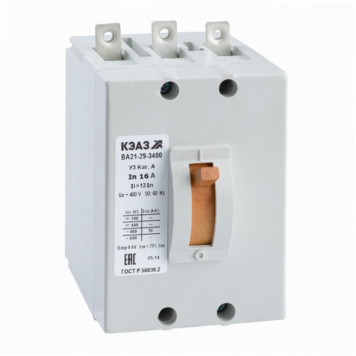 Выключатель автоматический ВА21-29-341116-20А-12Iн-400AC-У3-КЭАЗ