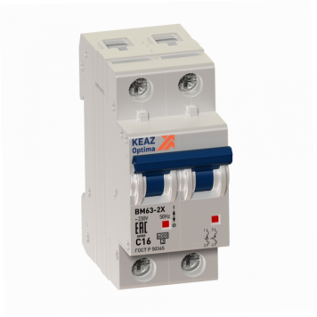 Выключатель автоматический модульный OptiDin BM63-2K6-ОМ4-РЕГ