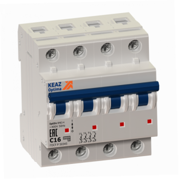 Выключатель автоматический модульный OptiDin BM63-4NC10-УХЛ3-РЕГ
