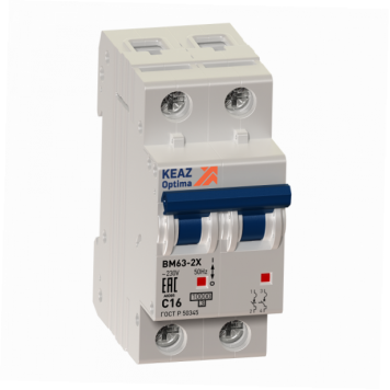 Выключатель автоматический модульный OptiDin BM63-2NZ10-10-УХЛ3