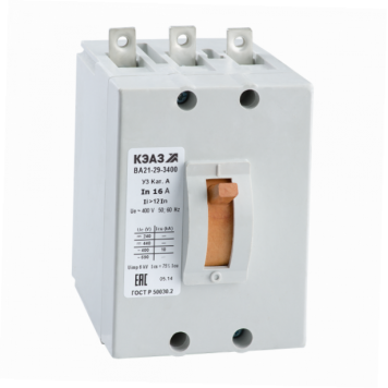 Выключатель автоматический ВА21-29В-340010-10А-12Iн-690AC-З/П-У3-КЭАЗ