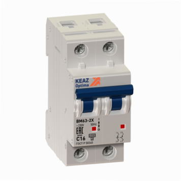 Выключатель автоматический модульный OptiDin BM63-2NC4-ОМ4-РЕГ