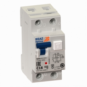АВДТ с защитой от сверхтоков OptiDin D63-24C32-A-УХЛ4 (2P, C32, 300mA)