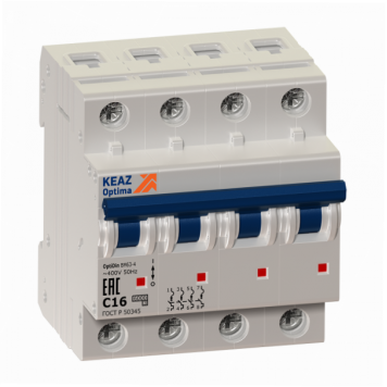 Выключатель автоматический модульный OptiDin BM63-4D40-УХЛ3-РЕГ