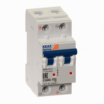 Выключатель автоматический модульный OptiDin BM63-2B3-DC-УХЛ3-РЕГ