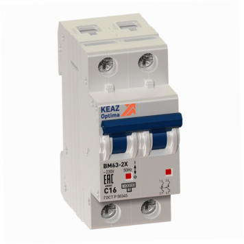 Выключатель автоматический модульный OptiDin BM63-2D8-УХЛ3 (Новый)