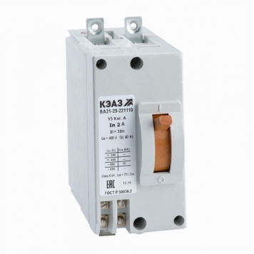 Выключатель автоматический ВА21-29-241110-63А-6Iн-440DC-У3-КЭАЗ