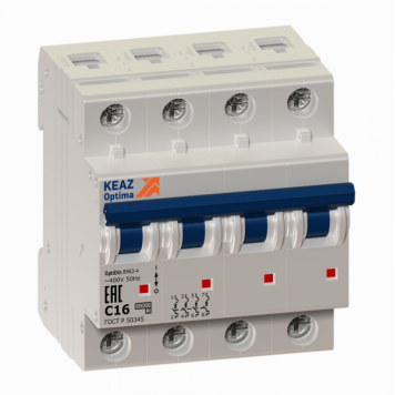 Выключатель автоматический модульный OptiDin BM63-4L20-УХЛ3-РЕГ