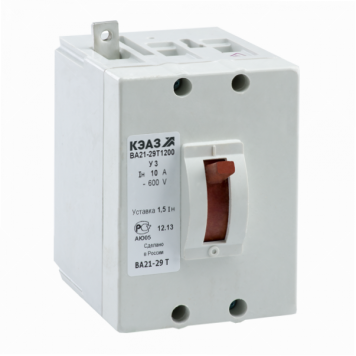 Выключатель автоматический ВА21-29Т-120010-25А-1,5Iн-600DC-З/П-У3-КЭАЗ