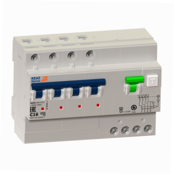 АВДТ с защитой от сверхтоков OptiDin VD63-43C32-AS-УХЛ4 (4P, C32, 100mA)