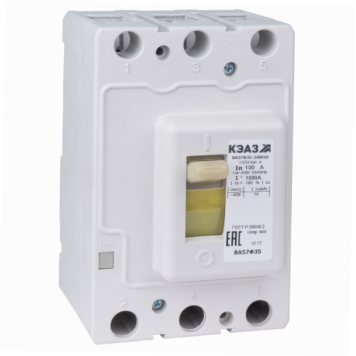 Выключатель автоматический ВА57-35-640010-125А-1250-440DC-УХЛ3-КЭАЗ