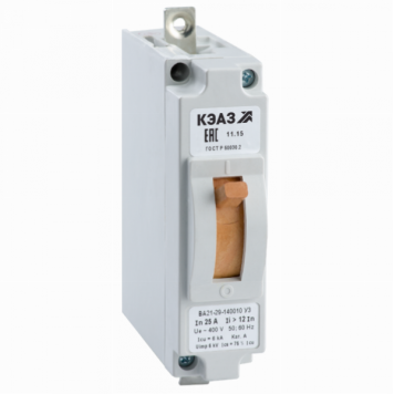 Выключатель автоматический ВА21-29-140010-8А-6Iн-400AC-У3-КЭАЗ