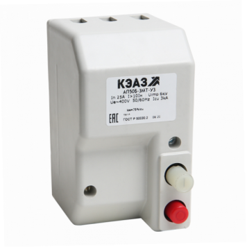 Выключатель автоматический АП50Б-2МТ-16А-10Iн-400AC/220DC-1П-У3-КЭАЗ