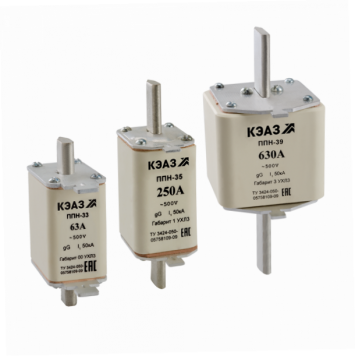 Вставка плавкая ППН-33-X0-00-100А-УХЛ3-КЭАЗ