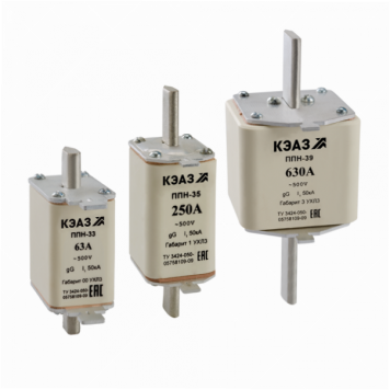 Вставка плавкая ППН-33-X0-00-50А-УХЛ3-КЭАЗ
