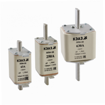 Вставка плавкая ППН-33-X0-00-16А-УХЛ3-КЭАЗ