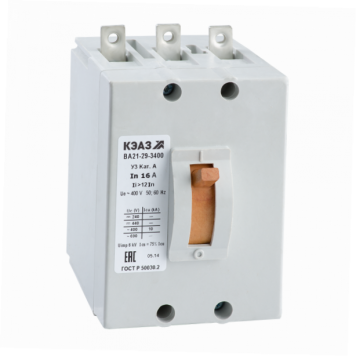 Выключатель автоматический ВА21-29-320010-12,5А-12Iн-400AC-У3-АЭС-КЭАЗ