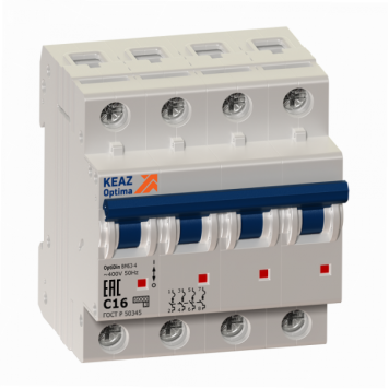 Выключатель автоматический модульный OptiDin BM63-4L40-ОМ4-РЕГ