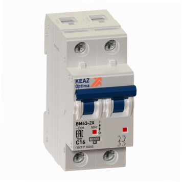 Выключатель автоматический модульный OptiDin BM63-2B8-10-УХЛ3