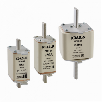 Вставка плавкая ППН-33-X0-00-40А-УХЛ3-КЭАЗ