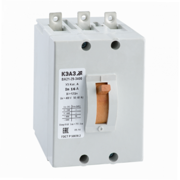 Выключатель автоматический ВА21-29-340010-25А-6Iн-400AC-У3-АЭС-КЭАЗ