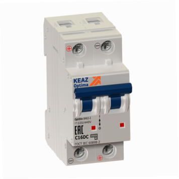 Выключатель автоматический модульный OptiDin BM63-2B4-DC-УХЛ3-РЕГ