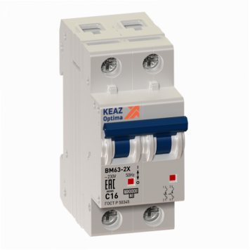 Выключатель автоматический модульный OptiDin BM63-2C6-УХЛ3 (Новый)