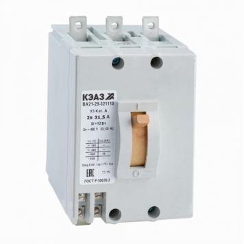 Выключатель автоматический ВА21-29-321110-20А-3Iн-400AC-У3-АЭС-КЭАЗ