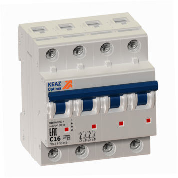 Выключатель автоматический модульный OptiDin BM63-4B25-ОМ4-РЕГ