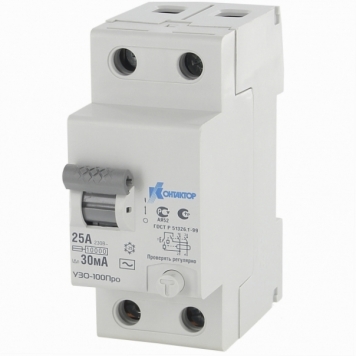 УЗО-100Про, 2P, 25A, Idn-30mA, тип AC
