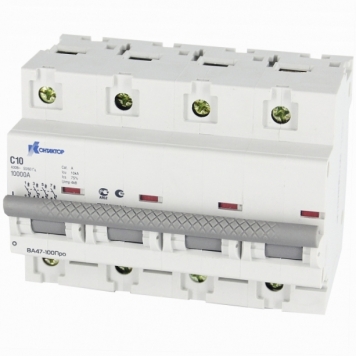 ВА47-100Про, 4P, 25A, Icu-10kA, х-ка С