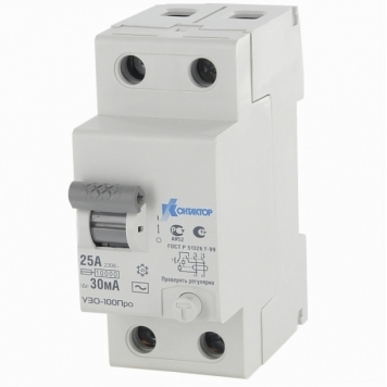 УЗО-100Про, 2P, 50A, Idn-100mA, тип AC