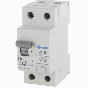 УЗО-100Про, 2P, 63A, Idn-300mA, тип AC