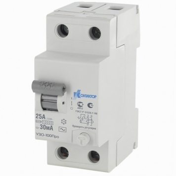 УЗО-100Про, 2P, 50A, Idn-30mA, тип AC
