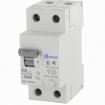 УЗО-100Про, 2P, 40A, Idn-300mA, тип AC