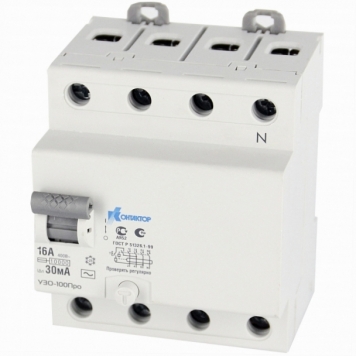 УЗО-100Про, 4P, 63A, Idn-300mA, тип AC