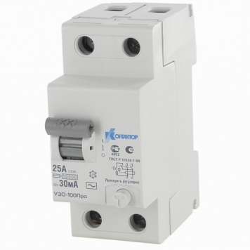 УЗО-100Про, 2P, 40A, Idn-100mA, тип AC