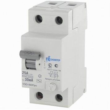 УЗО-100Про, 2P, 80A, Idn-300mA, тип AC