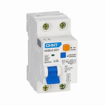 АВДТ NXBLE-63Y 1P+N C63 10мА тип AС 4,5кА, электронный (R)