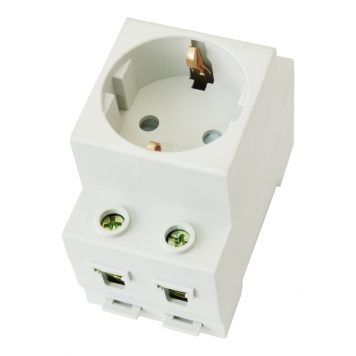 Розетка AC30-111 с заземляющим контактом на DIN-рейку